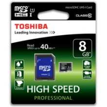 Toshiba 8 GB Micro SDHC Kart Class 10 SD-C008UHS1