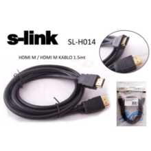 S-Link SL-H015 HDMI To HDMI 1.5Mt Gold Kablo