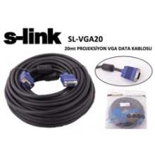 S-Link SL-VGA20 VGA 20m Projeksiyon Data Kablosu